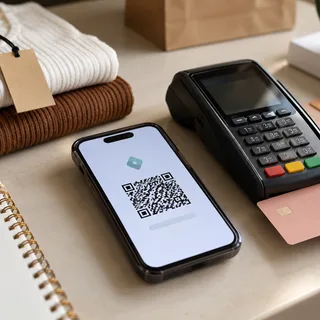 Pagamento por QR Code na boutique