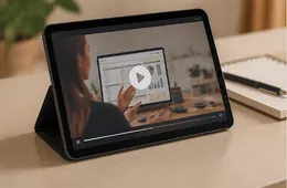 Mini-aula no tablet